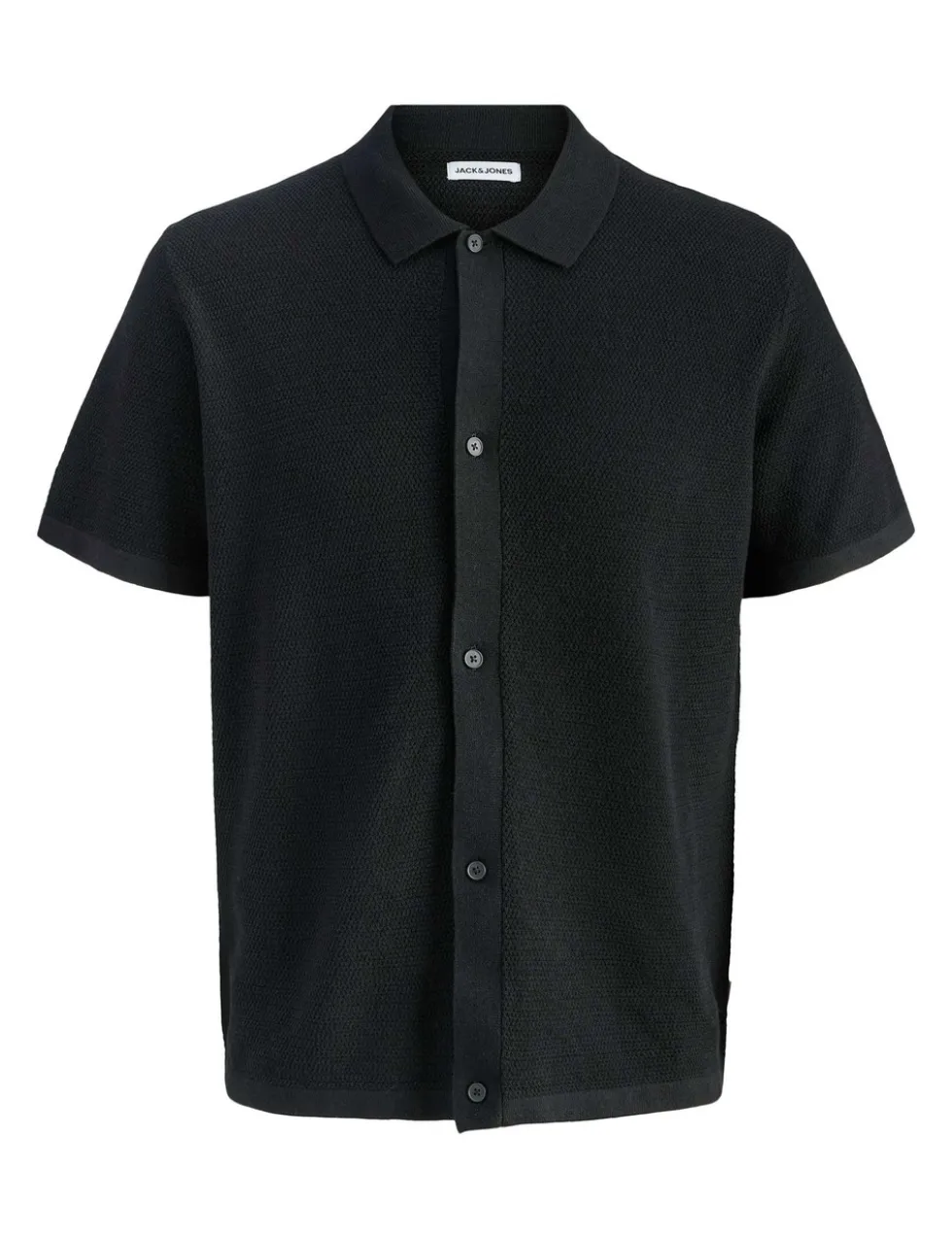 Regular Fit Cotton Rich Knitted Short Sleeve Shirt
