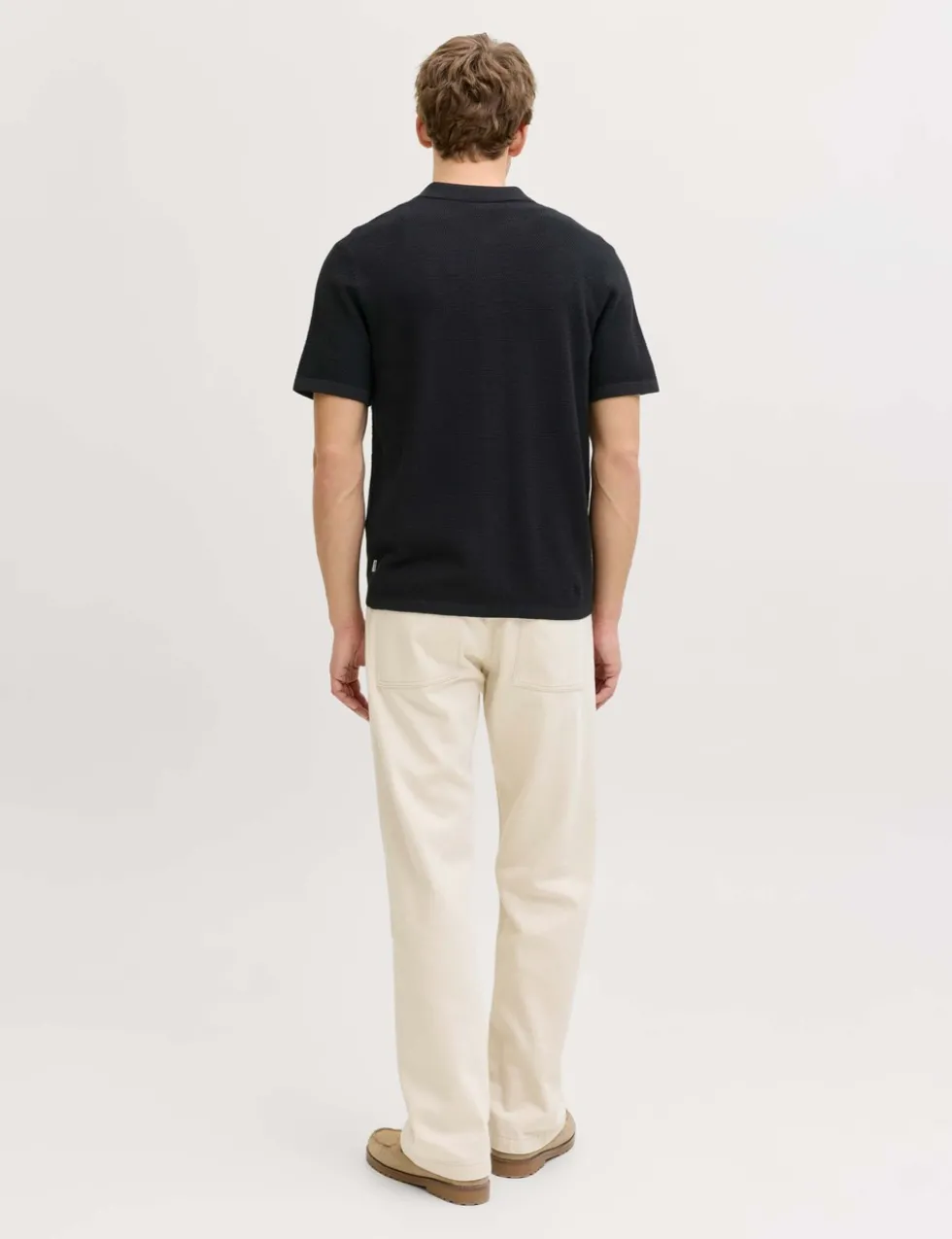 Regular Fit Cotton Rich Knitted Short Sleeve Shirt
