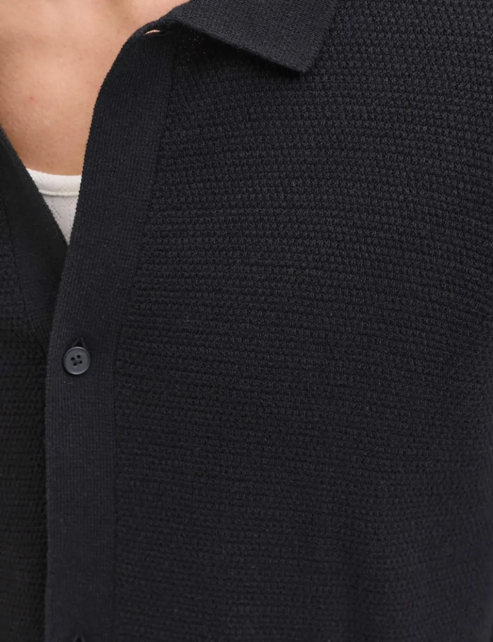 Regular Fit Cotton Rich Knitted Short Sleeve Shirt