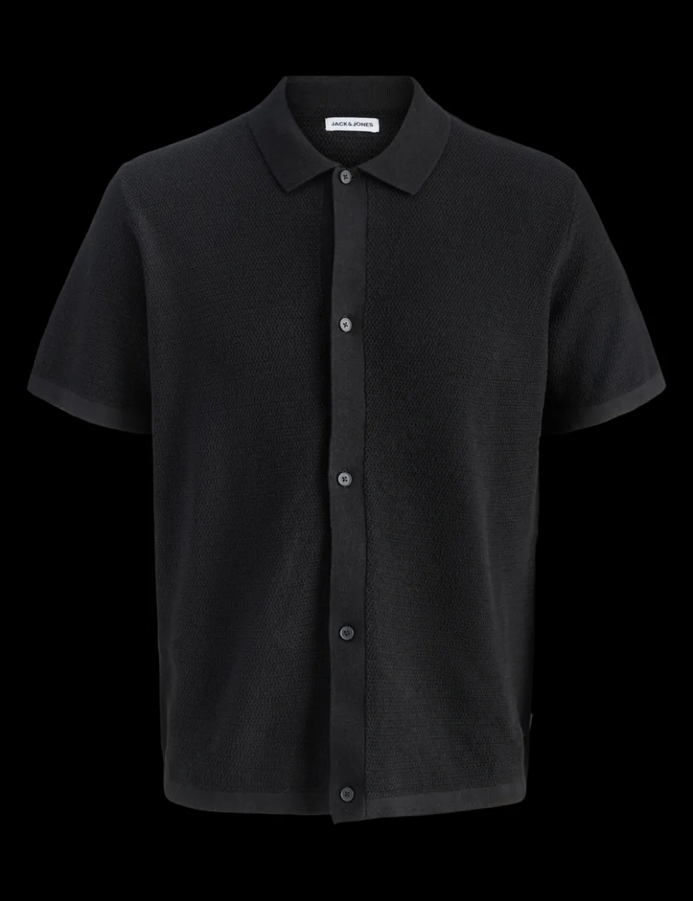 Regular Fit Cotton Rich Knitted Short Sleeve Shirt