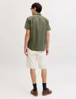 Regular Fit Cotton Rich Short Sleeve Shirt