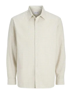 Regular Fit Cotton Rich Seersucker Checked Shirt
