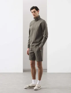 Regular Fit Cotton Rich Textured Shorts