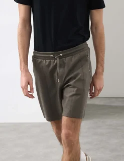 Regular Fit Cotton Rich Textured Shorts