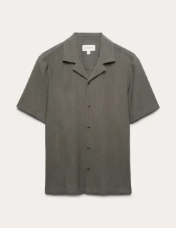 Regular Fit Crinkle Seersucker Shirt