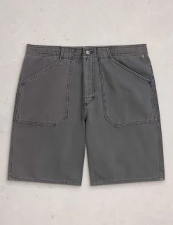 Regular Fit Denim Utility Shorts