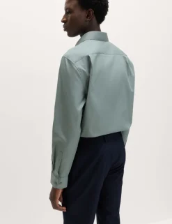 Regular Fit Easy Iron Cotton Blend Shirt