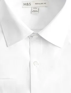 Regular Fit Easy Iron Cotton Blend Shirt
