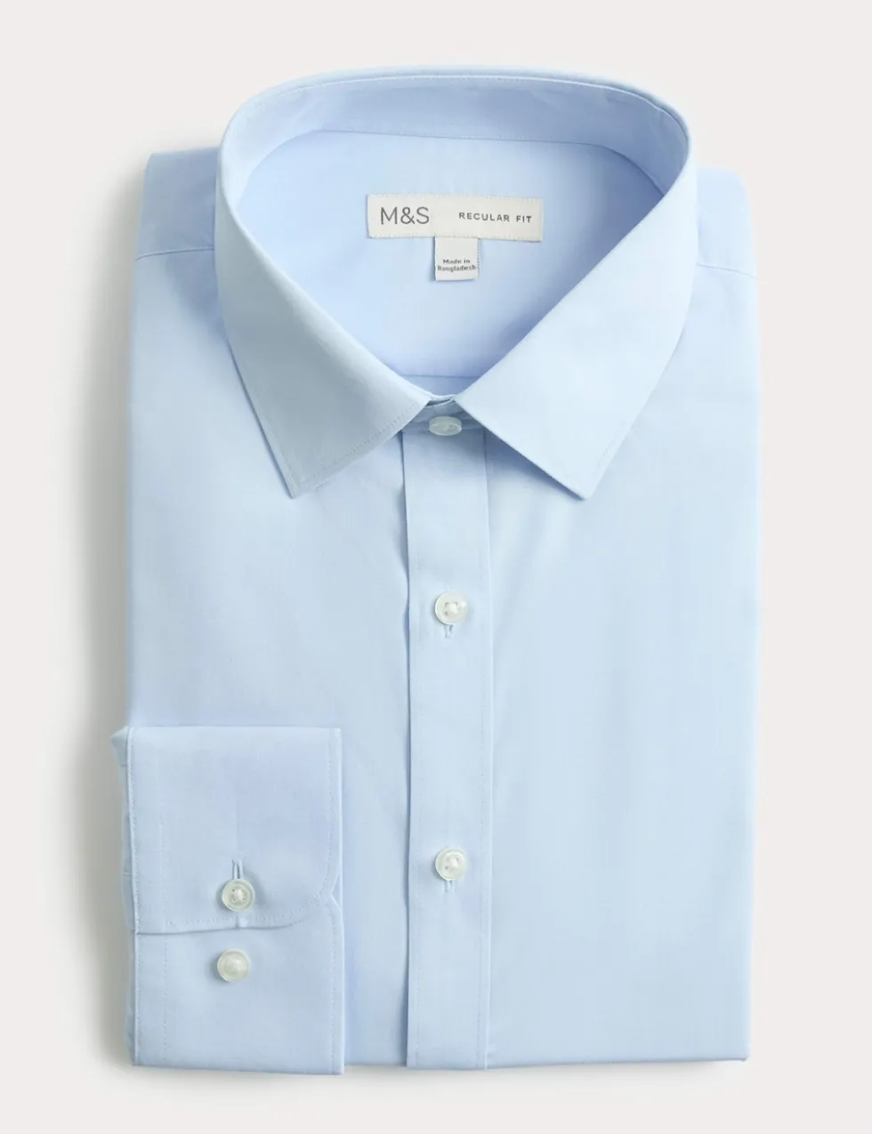 Regular Fit Easy Iron Cotton Blend Shirt