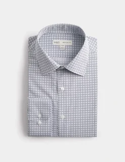 Regular Fit Easy Iron Cotton Blend Shirt