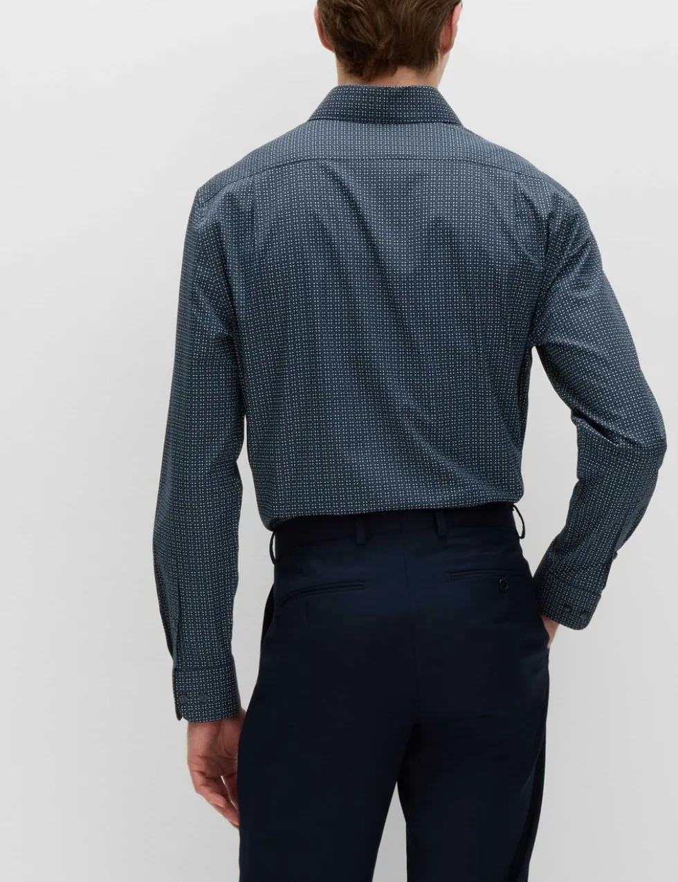 Regular Fit Easy Iron Cotton Blend Shirt