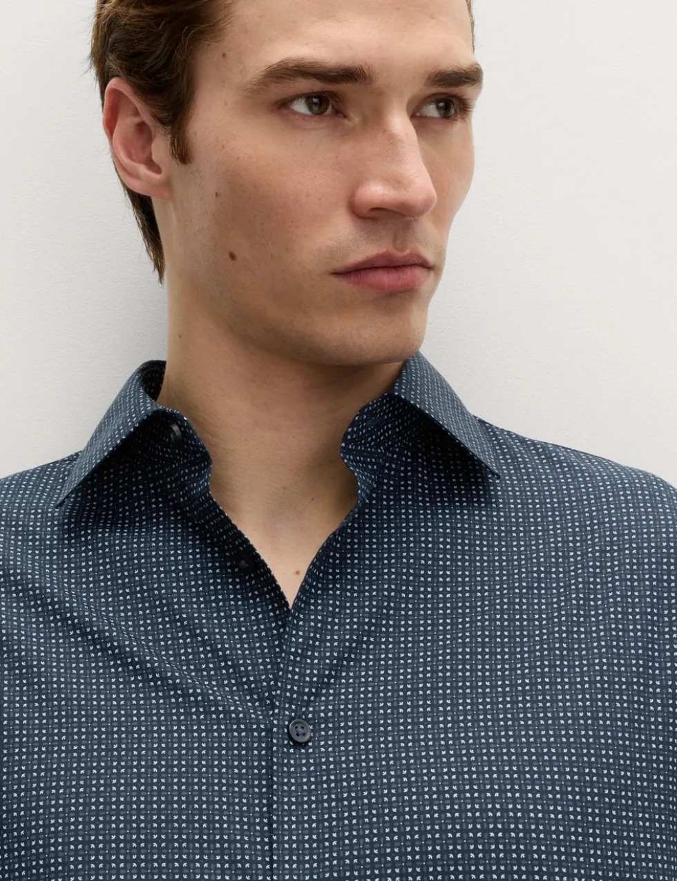 Regular Fit Easy Iron Cotton Blend Shirt