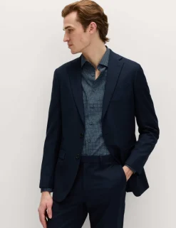 Regular Fit Easy Iron Cotton Blend Shirt