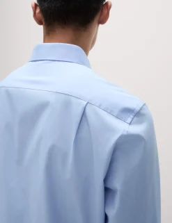 Regular Fit Easy Iron Cotton Blend Shirt