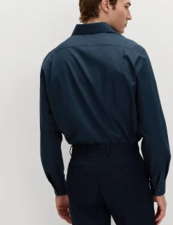 Regular Fit Easy Iron Cotton Blend Shirt