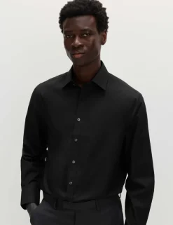 Regular Fit Easy Iron Cotton Blend Shirt