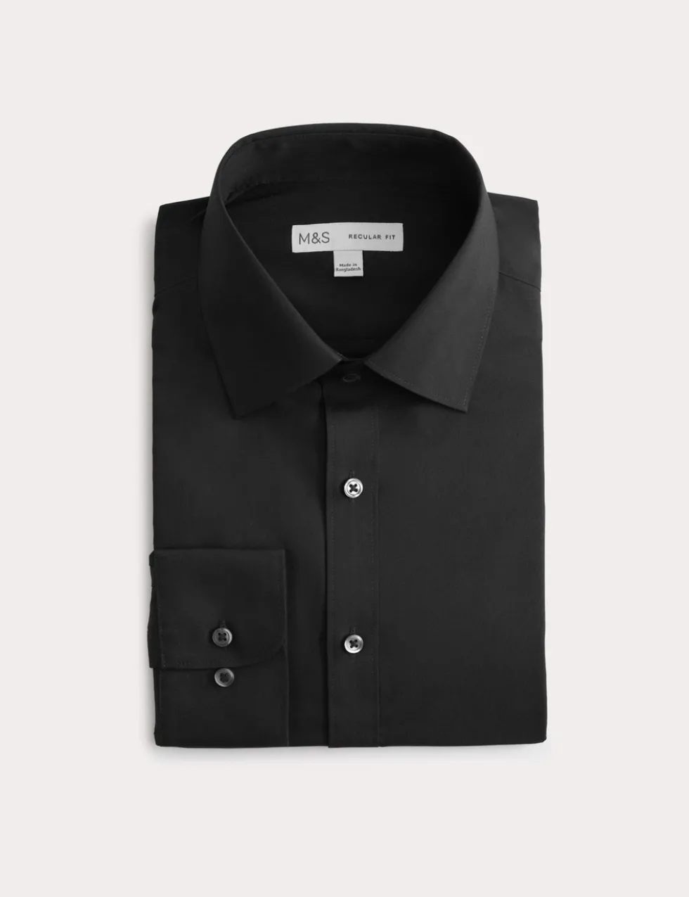 Regular Fit Easy Iron Cotton Blend Shirt