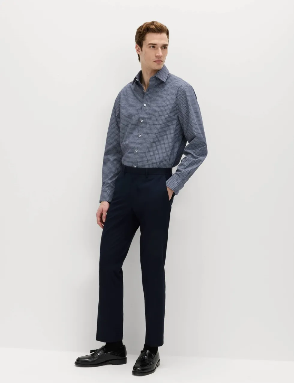Regular Fit Easy Iron Cotton Blend Shirt