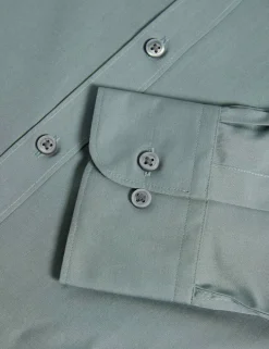 Regular Fit Easy Iron Cotton Blend Shirt