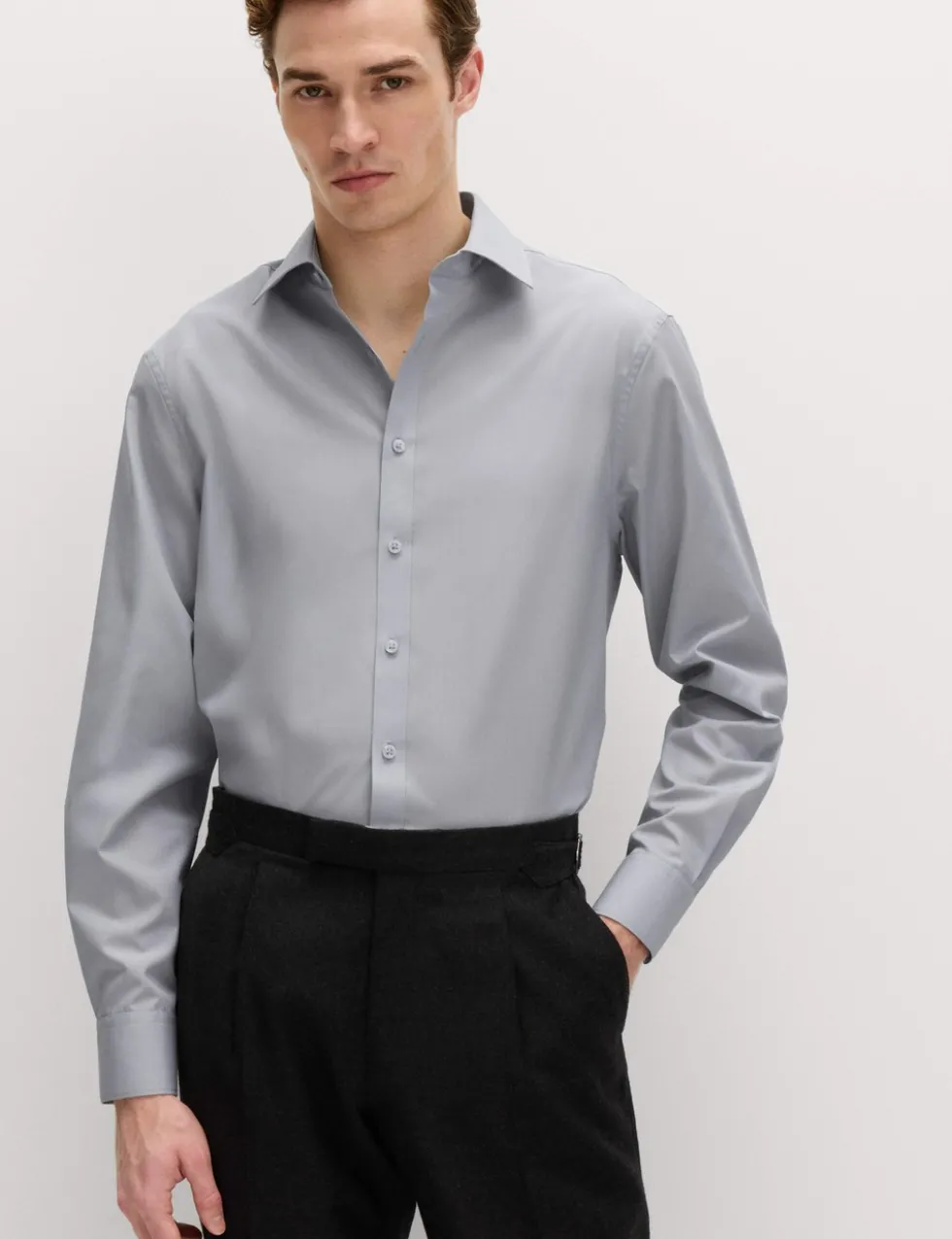 Regular Fit Easy Iron Cotton Blend Shirt