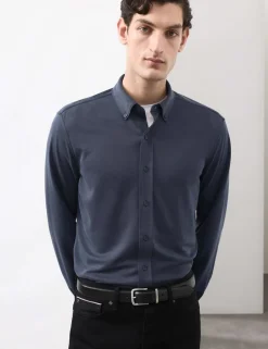Regular Fit Easy Iron Modal Rich Shirt