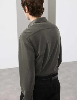 Regular Fit Easy Iron Modal Rich Shirt