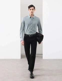 Regular Fit Easy Iron Modal Rich Shirt