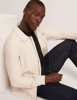 Regular Fit Jacquard Zip Up Overshirt