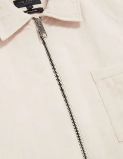 Regular Fit Jacquard Zip Up Overshirt
