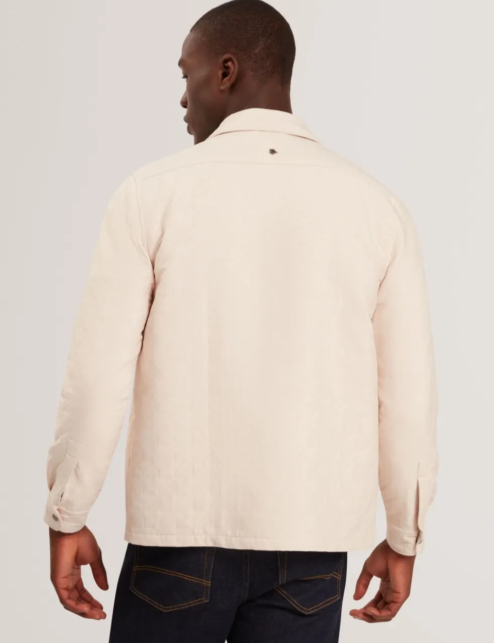 Regular Fit Jacquard Zip Up Overshirt