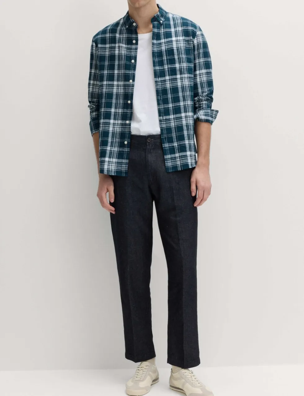 Regular Fit Linen Blend Chinos