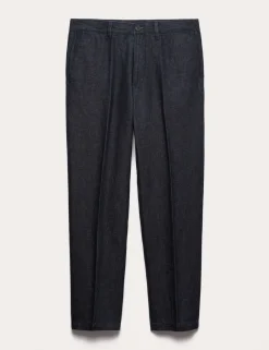 Regular Fit Linen Blend Chinos
