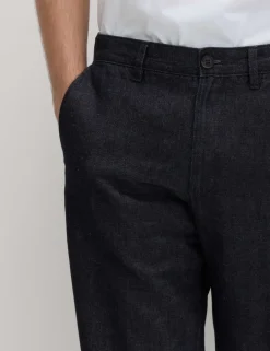 Regular Fit Linen Blend Chinos