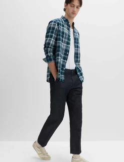 Regular Fit Linen Blend Chinos
