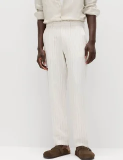 Regular Fit Linen Blend Chinos