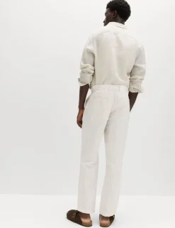 Regular Fit Linen Blend Chinos