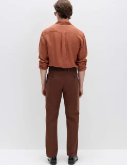 Regular Fit Linen Blend Chinos