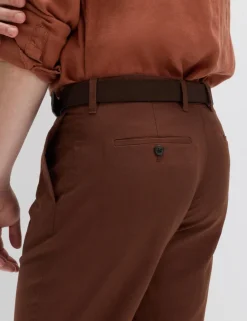 Regular Fit Linen Blend Chinos