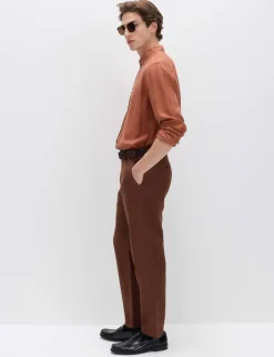 Regular Fit Linen Blend Chinos
