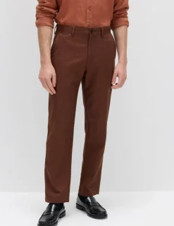 Regular Fit Linen Blend Chinos