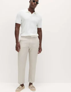 Regular Fit Linen Blend Chinos