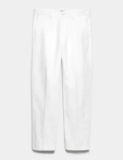Regular Fit Linen Blend Chinos