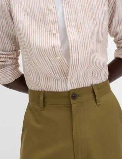 Regular Fit Linen Blend Chinos