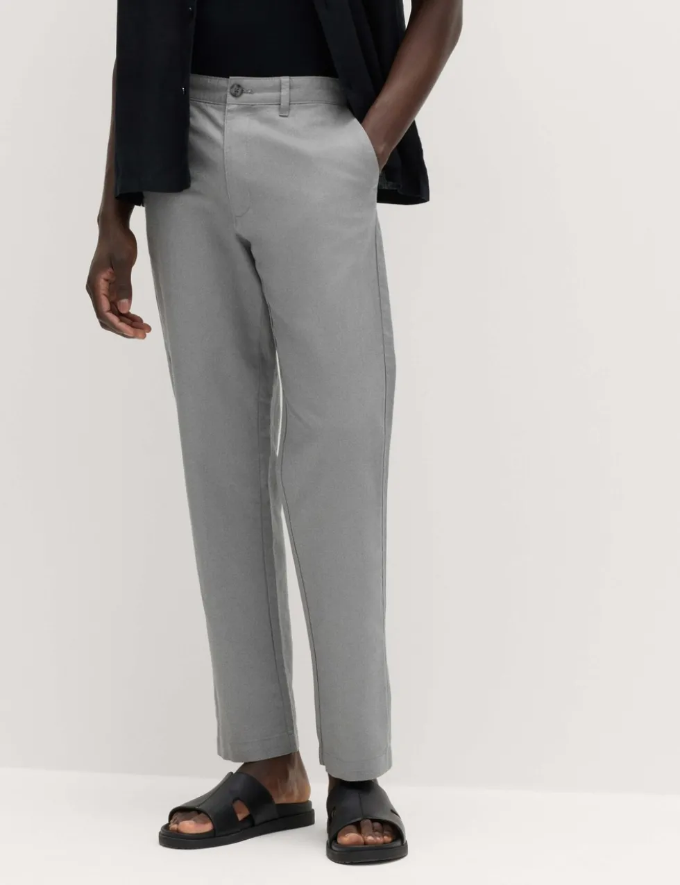 Regular Fit Linen Blend Chinos