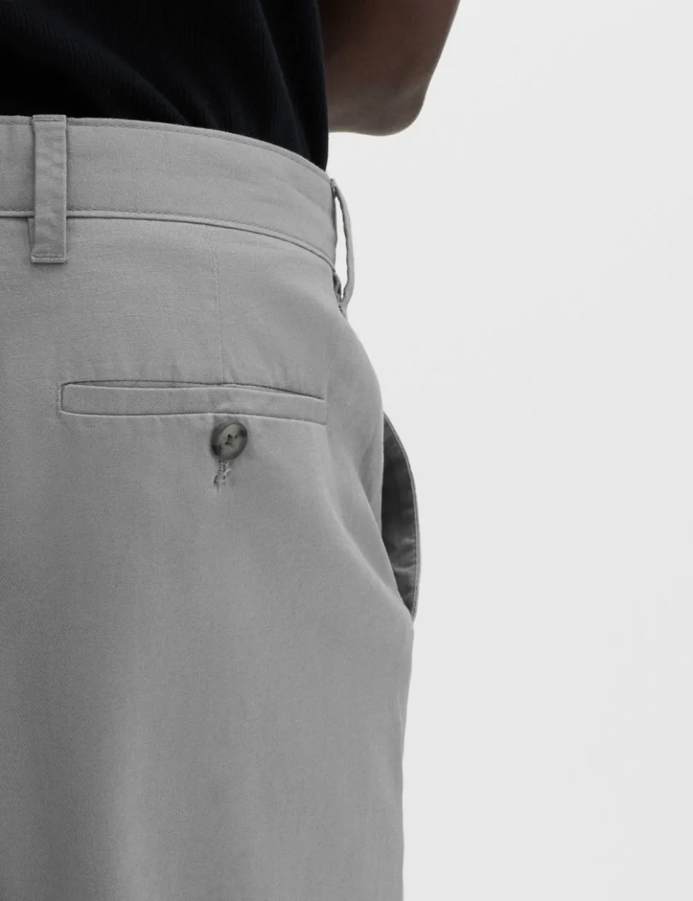 Regular Fit Linen Blend Chinos