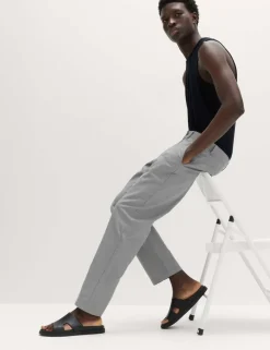 Regular Fit Linen Blend Chinos