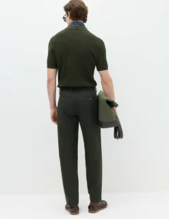 Regular Fit Linen Blend Chinos
