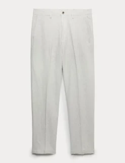 Regular Fit Linen Blend Chinos