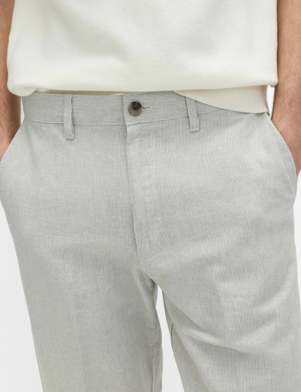 Regular Fit Linen Blend Chinos
