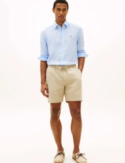 Regular Fit Linen Rich Lightweight Shorts
